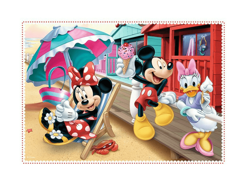 Puzzle 4in1 12,15,20,24 db-Minnie egér