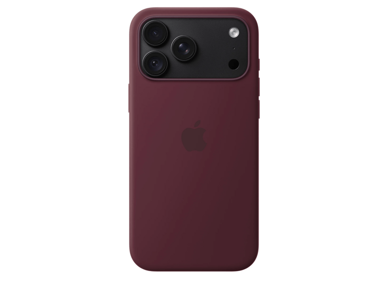 Apple iPhone 18 Pro Max szilikon tok, MagSafe-rögzítésű, burgindi (MK914ZM/A)