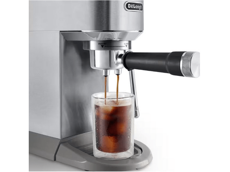 DeLonghi EC890.M Dedica Duo Manuális espresso kávéfőző, fém színű