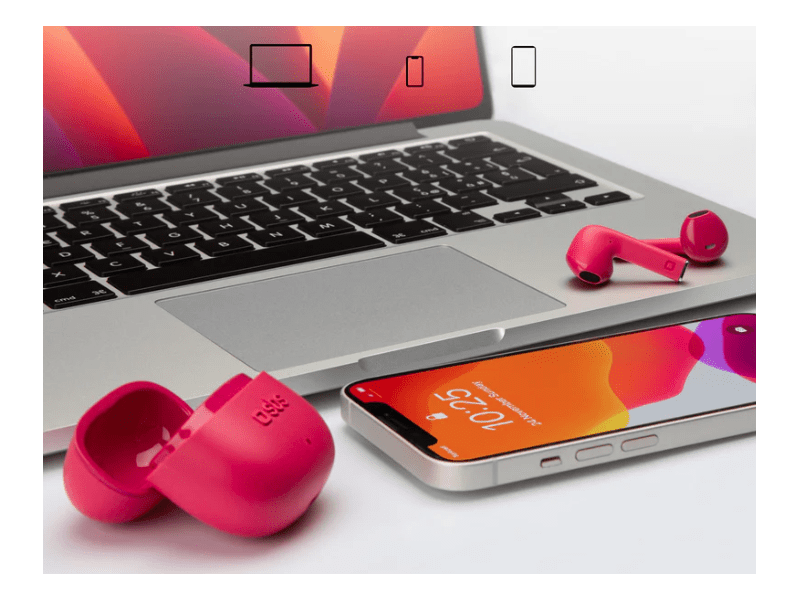 SBS TWS One Color Fülhallgató, rózsaszín (TEEARTWSCOLP)