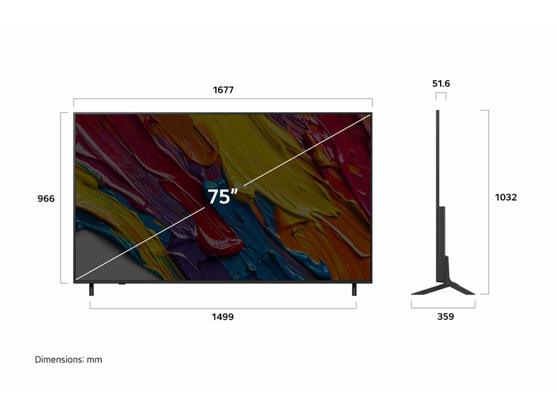 QNED Smart LED TV, 4K UHD, HDR, webOS