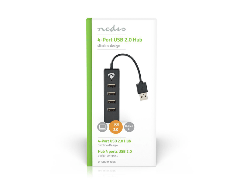 Nedis4-Port USB-A 2.0 Hub