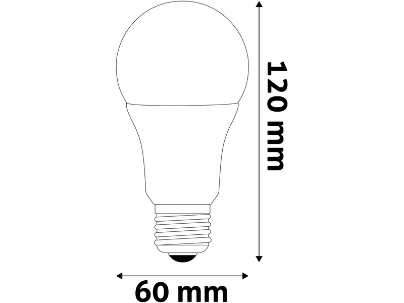 Avide Smart LED Globe A60 9.4W RGB WIFI LED fényforrás (ASG27RGBW-9.4W-WIBLE)