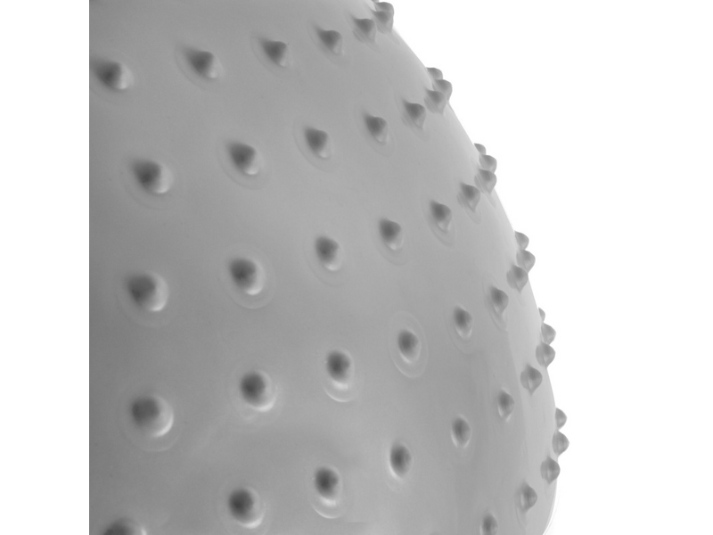 Spokey 42731 Half fit gimnasztika labda masszázsrésszel, pumpával, 75 cm