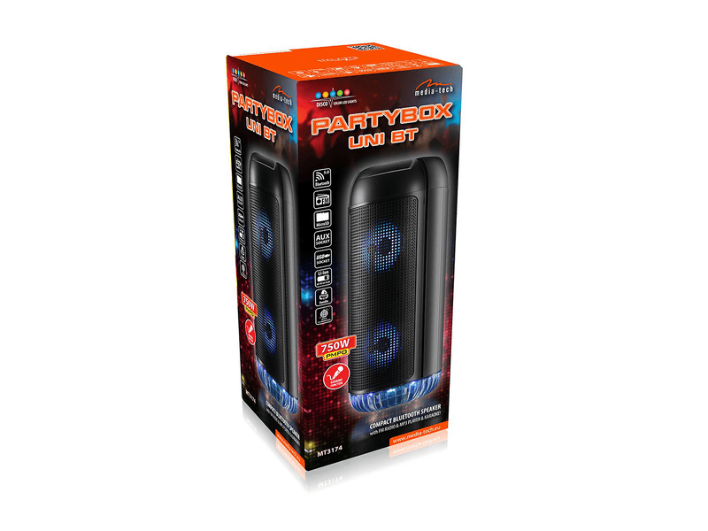 Mtech PARTYBOX UNI BT MT3174 Bluetooth hangszóró