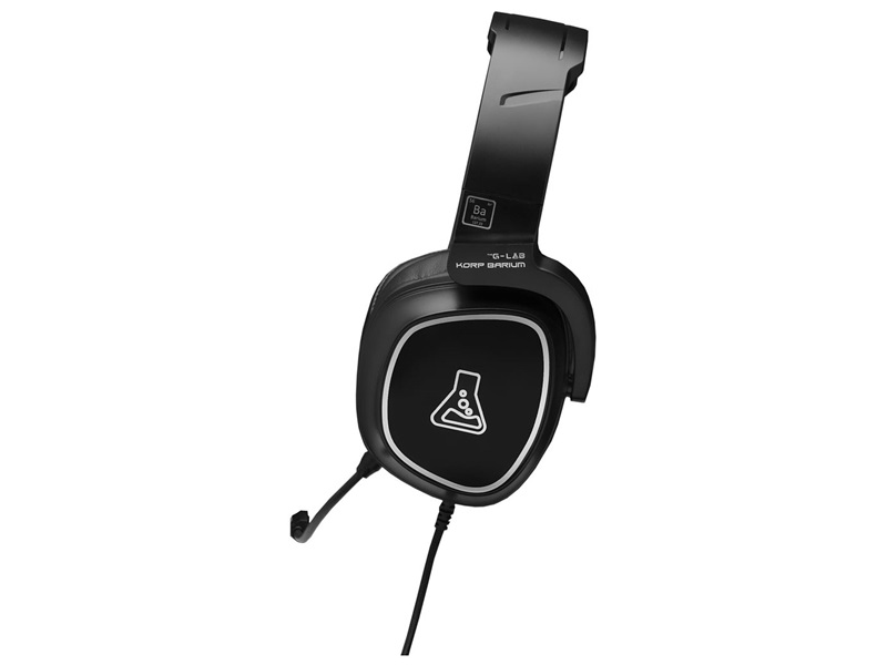 The G-Lab Korp Barium Black Gaming headset (KORP-BARIUM-BLACK)
