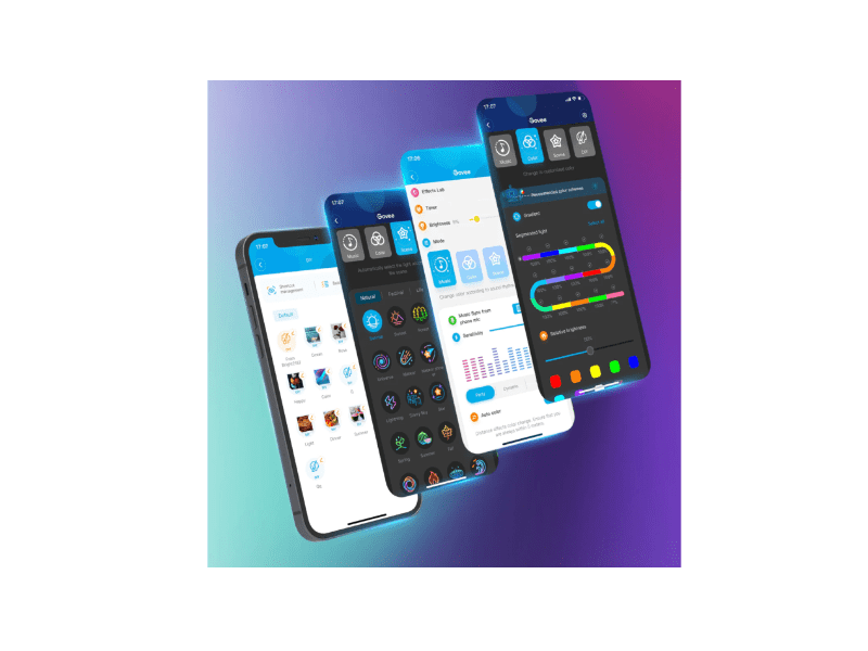 Govee H61A2 RGBIC Neon LED Fénycső 5 méter, flexibilis