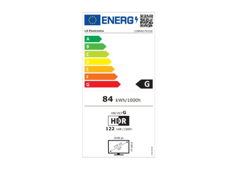 LG 55NANO763QA NanoCell Smart LED TV, 139 cm
