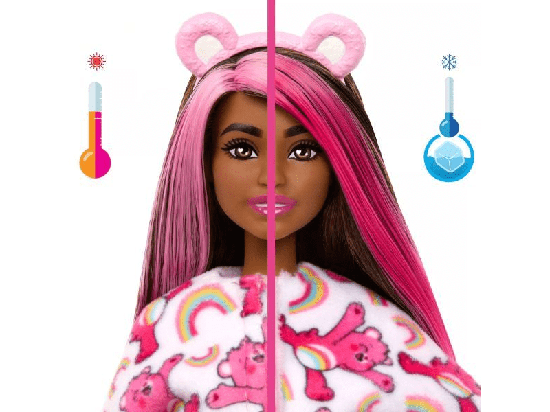 Barbie: Cutie Reveal Gondos bocsok baba - Szivárvány (JCN95)