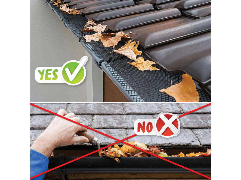 Ereszcsatorna lombfogó háló, 6 m x 15 cm (GOE 57090)