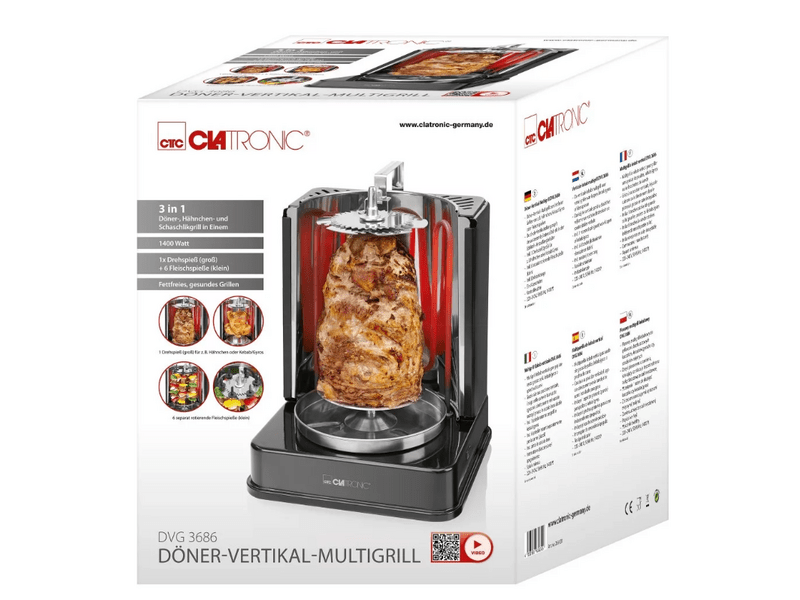 Clatronic DVG 3686 Álló grill
