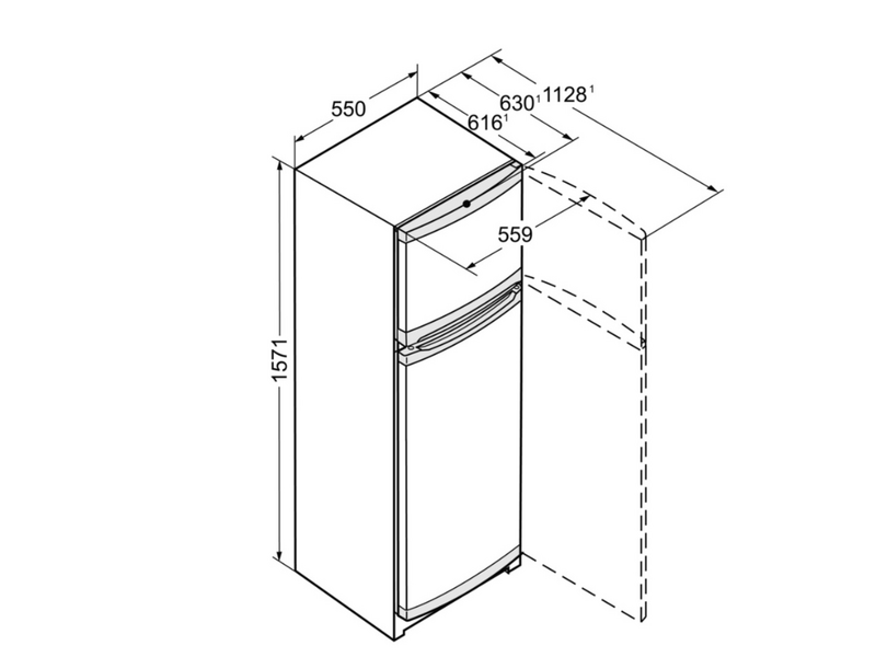 Liebherr CTPE251 Felűlfagyasztós hűtőszekrény