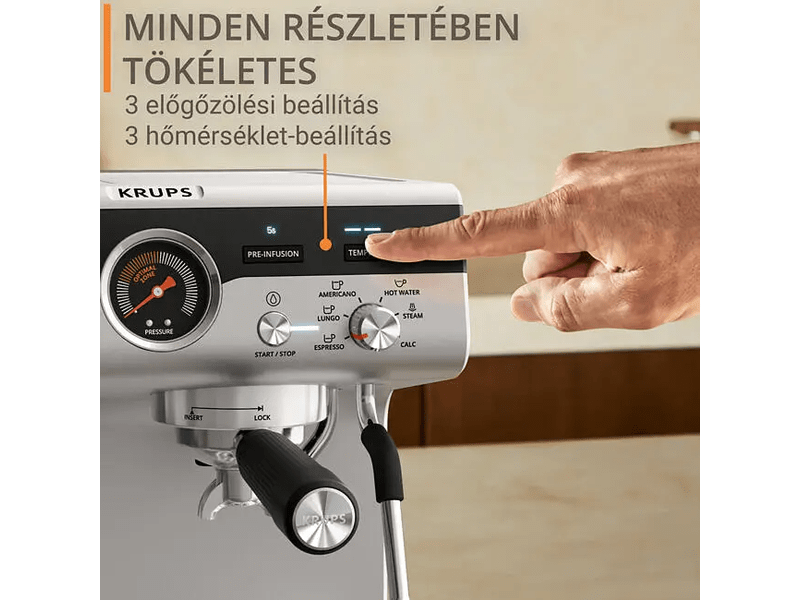 Precision presszókávéfőző, alumínium