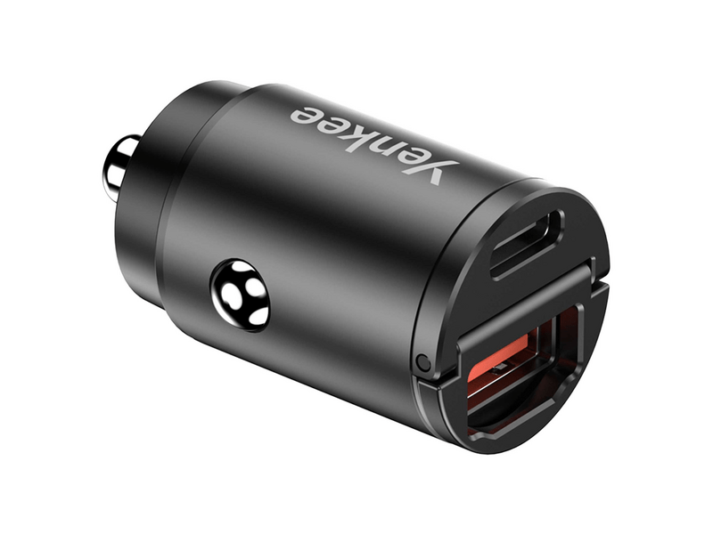 Yenkee YAC CAR 02 USB-A/USB-C Autós töltő, 30W