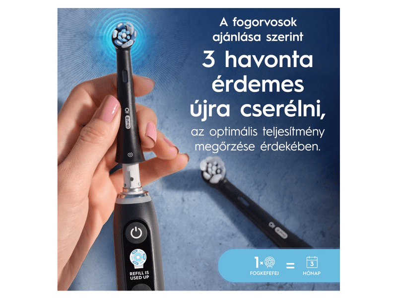Oral-B iO Ultimate Clean fogkefefej, fekete, 4 db
