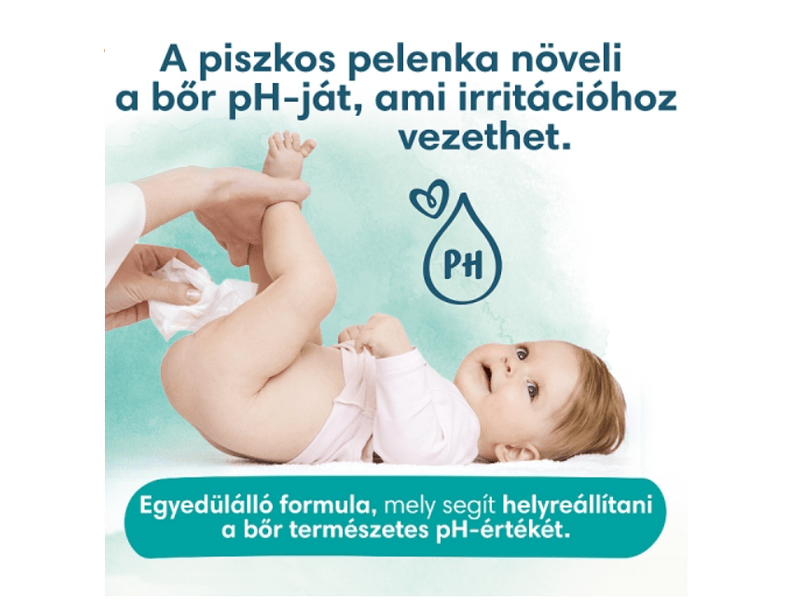 Pampers Harmonie Aqua Nedves Törlőkendő, 144 db