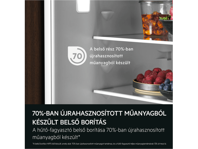 AEG TC7CS181DS Beépíthető kombinált hűtőszekrény