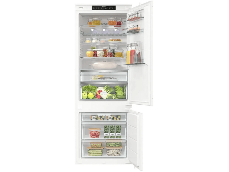 Gorenje NRKI619D61WFE Beépíthető kombinált hűtőszekrény