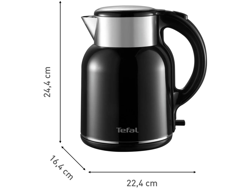 Thermo Protect vízforraló, fekete, 1.9L