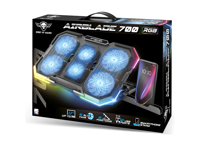 Spirit of Gamer AIRBLADE 700 Notebook jastučić za hlađenje (SOG-VE700RGB)