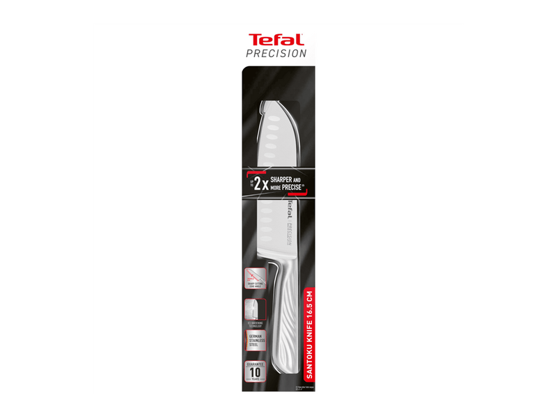 Tefal K2821124 Precision nemesacél santoku kés 16,5 cm