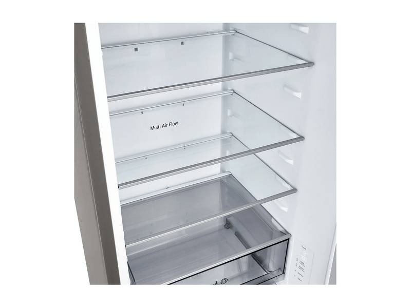 LG GBBSJ20DPY Alulfagyasztós kombinált hűtőszekrény, inox