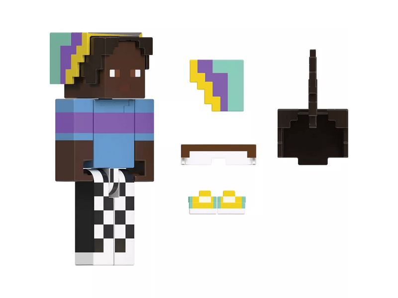 Minecraft Creator figura kockás nadrágban