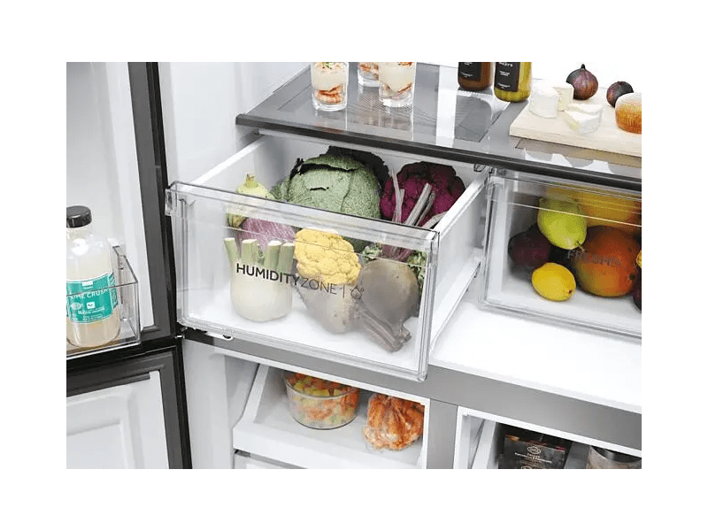 Haier HCR7818DNMM Négyajtós hűtőszekrény, inox