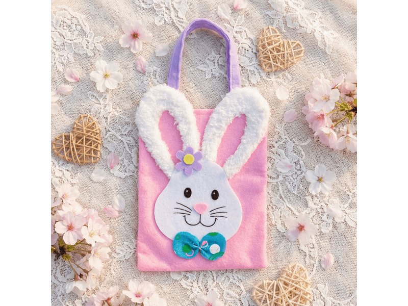 Family 57982 Húsvéti filc táska, nyuszi, 24 x 20 cm, 1 db