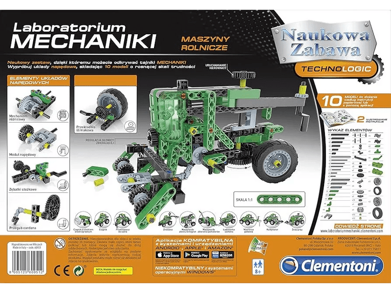 Mechanikus Labor: Mezőgazdasági gépek építőjáték (60951)