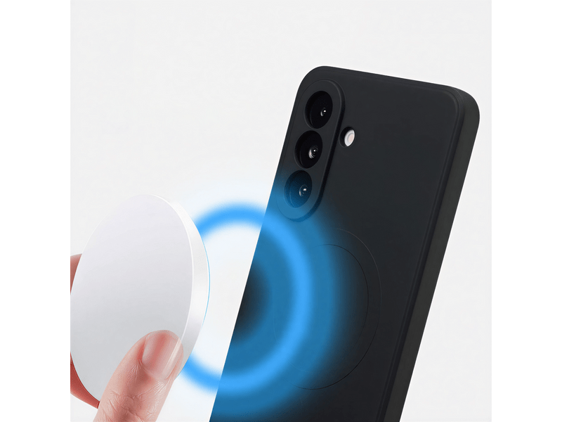 Cellect Samsung Galaxy A37 Mágneses szilikon tok, fekete