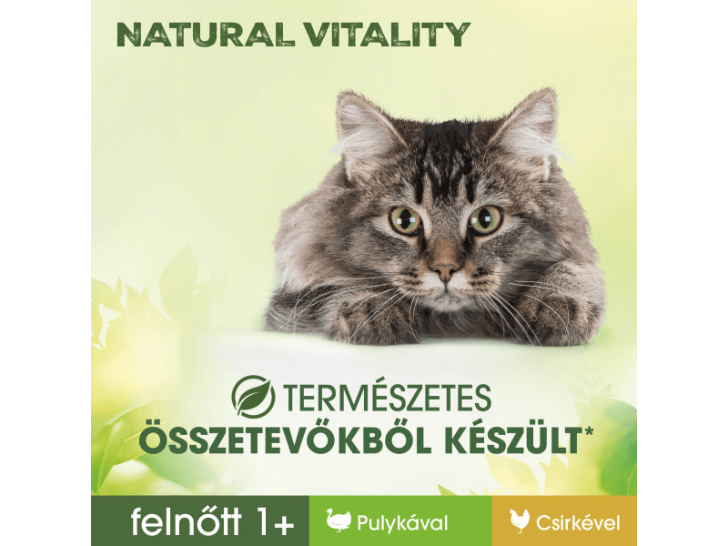 Perfect Fit Natural Vitality mini tasakos eledel felnőtt macskák számára csirkével és pulykával, 6x50g (420657)