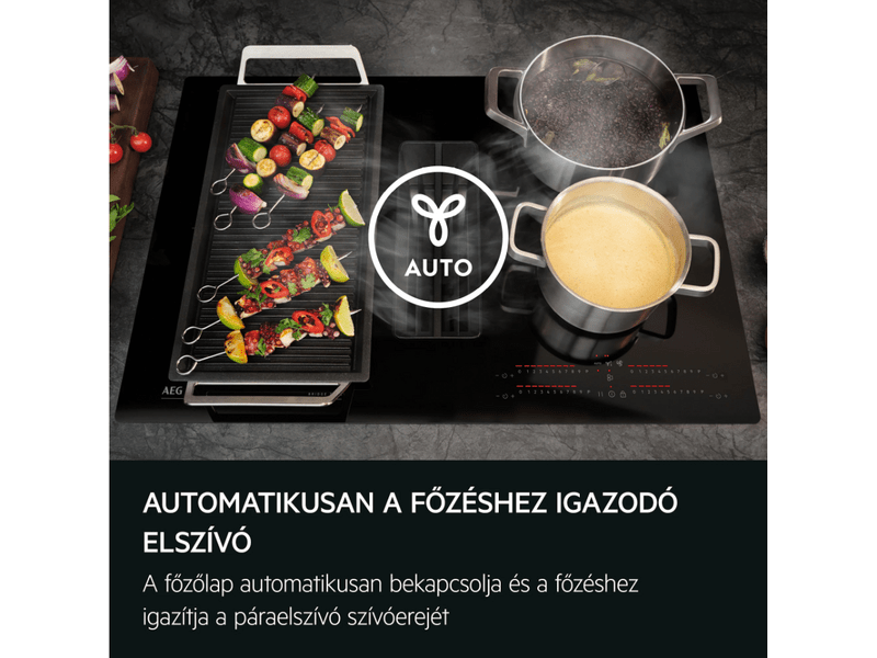 AEG TT84CB00CB Indukciós főzőlap beépített páraelszívóval