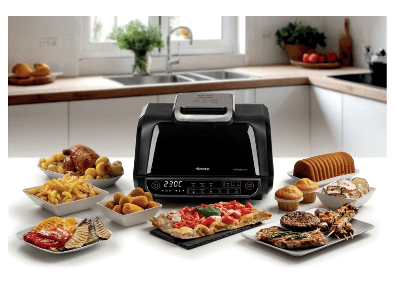 Ariete 4635 Air Fryer Grill forrólevegős sütő, fekete