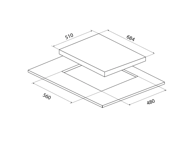 MPM MPM-70-GMH-21 Beépíthető gáz főzőlap