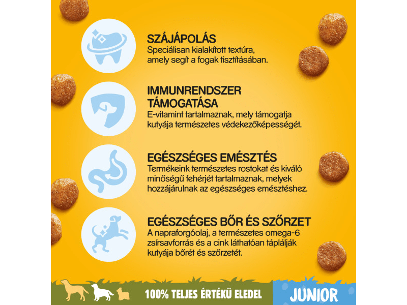 Pedigree száraztáp csirkehússal és rizzsel kölyökkutyák számára, 3 kg (395332)