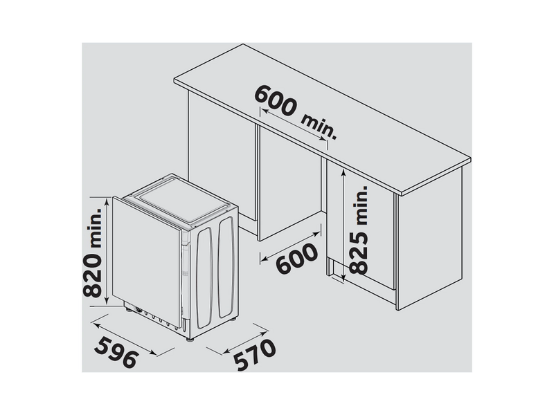 Candy BC449M4D8J-S Beépíthető mosógép
