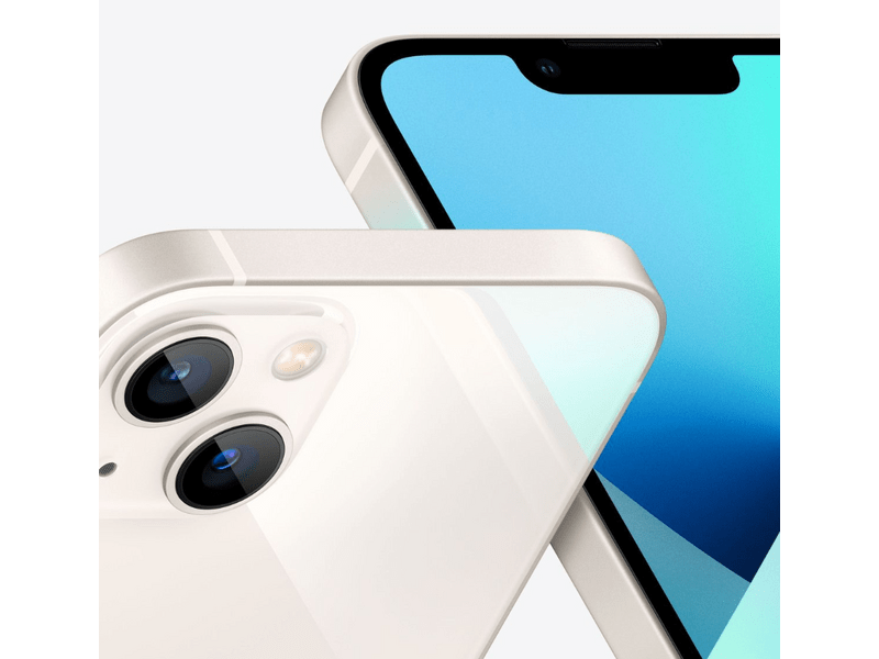 Apple iPhone 13 128GB Okostelefon, Csillagfény fehér (MLPG3HU/A)