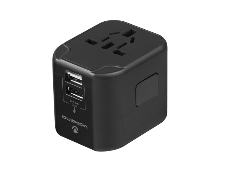 Volkano INTERNATIONAL SERIES Univerzális utazó töltőadapter (VK8016BK)