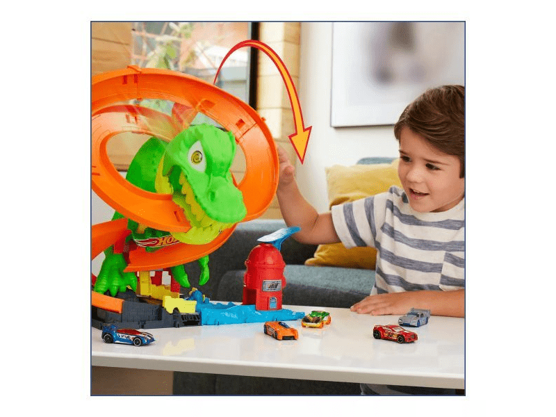 Hot Wheels: T-Rex Támadás pályaszett (JBM73)