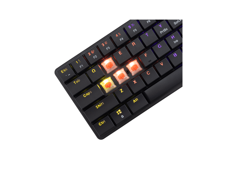 White Shark GK-6111 B/R-US Nagamaki Gamer billentyűzet, fekete