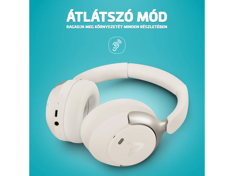 LAMAX HighComfort2 ANC Fejhallgató, fehér (LXOHMHIGC2AWA)