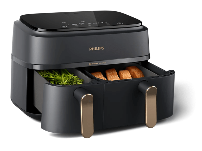 Series3000DualBasket Airfryer,szürke/réz