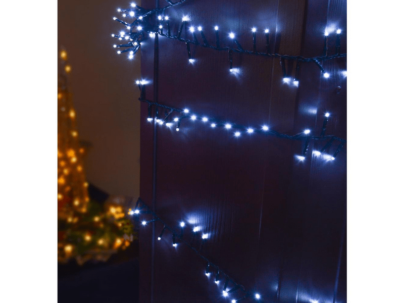 Karácsonyi LED fényfüzér 10m, hideg fehér