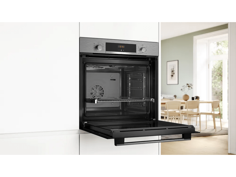 Bosch HBA534ES3 Serie 4 Beépíthető sütő, Szálcsiszolt acél