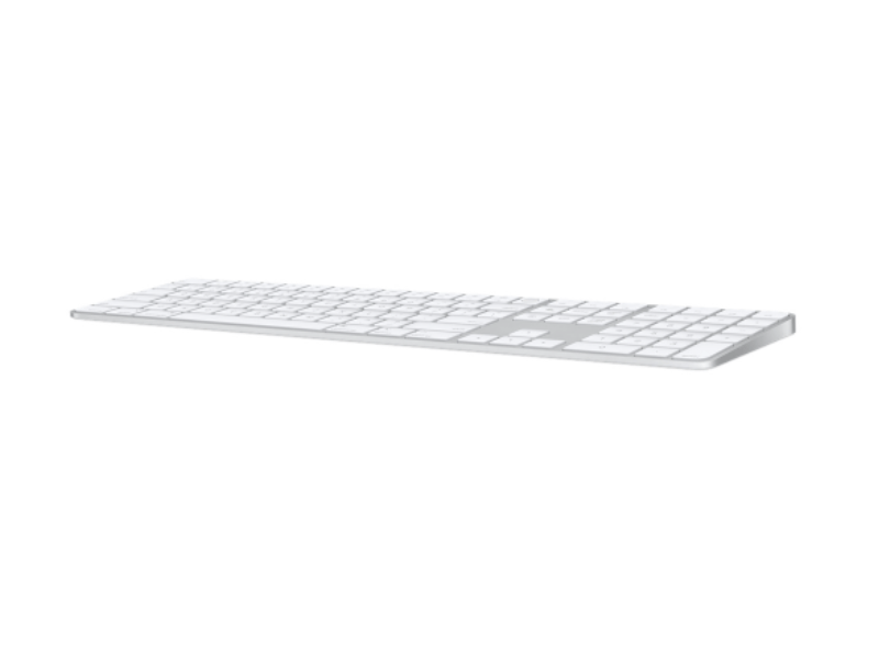 Apple (MK2C3LB/A) Magic Keyboard Touch ID-val és számbillentyűzettel Apple chipes Machez, fehér (angol)