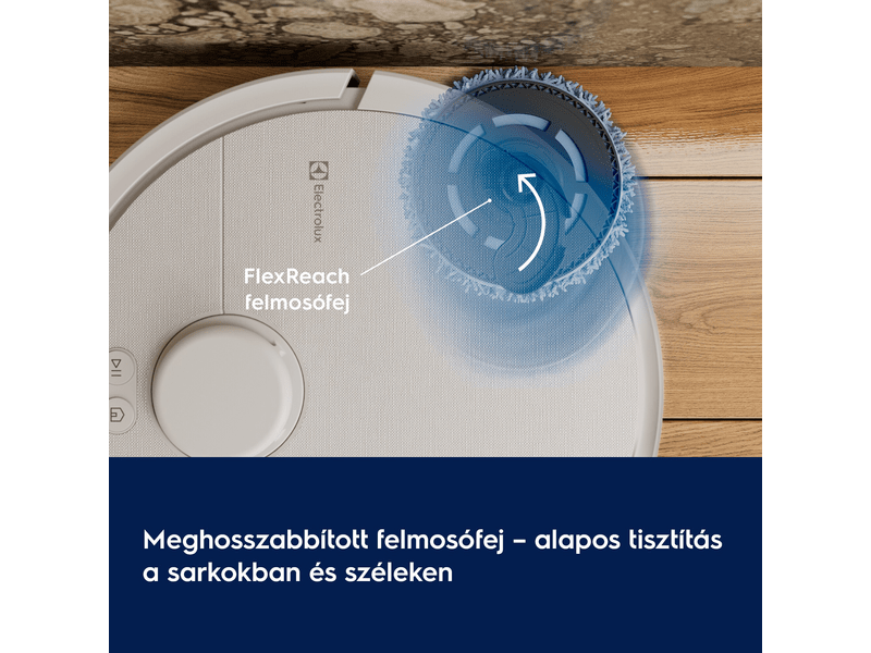 Electrolux ER81UW3SW 800 LiDAR robotporszívó, fehér