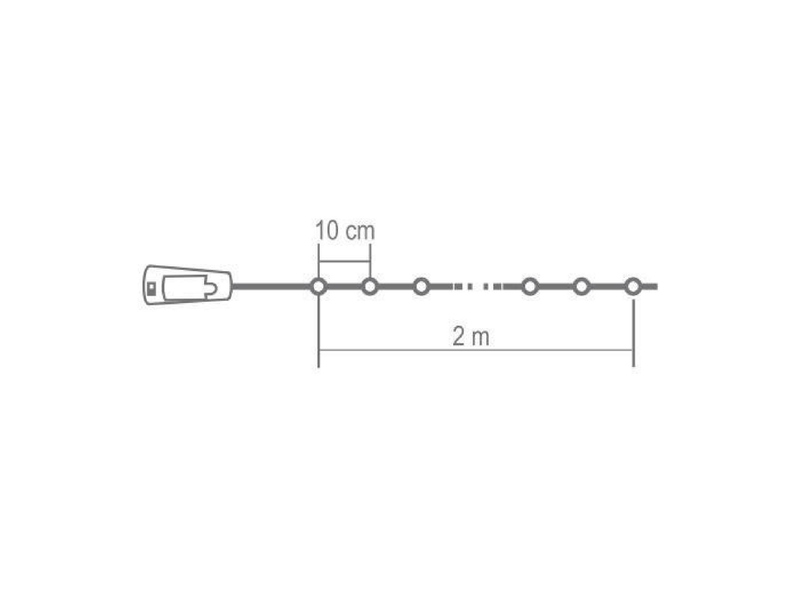 Micro LED-es elemes füzér