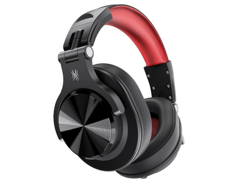 OneOdio A70-BR BT Bluetooth fejhallgató, fekete/piros
