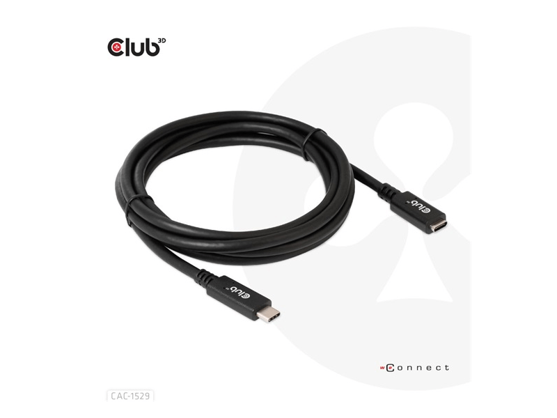 Club3D USB Type-C Hosszabbító kábel (CAC1529)